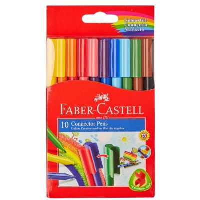 Faber-Castell Connector Pens 10 Colours Set Faber-Castell Connector Pens 10 Colours Set