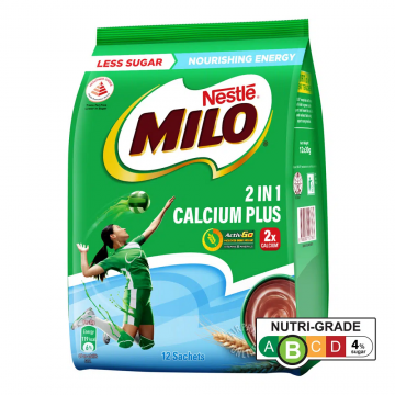 Milo Activ-Go 2-in-1 With Calcium Enriched 12's 30g