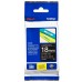 Brother P-Touch Laminated TZe-345 Tape 18mm White on Black - 1