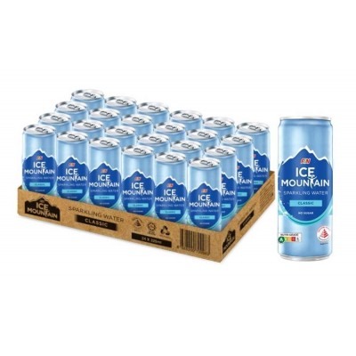 Ice Mountain Classic Sparkling Water Can 24's 325ml
