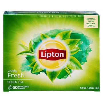 Lipton Fresh Green Tea ( 50 Bags ) 1.5g