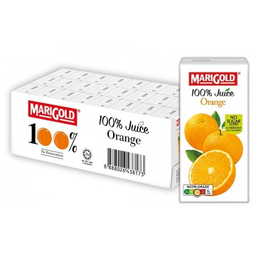 Marigold 100% Orange Packet Juice 200ml 24's