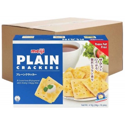 Meiji Plain Crackers  ( 12 Boxes ) 416g