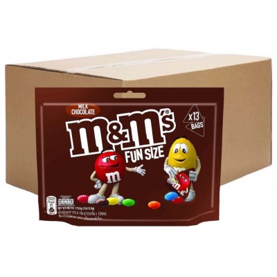 M&M’s Milk Chocolate Funsize 175.5g (24 Packets)