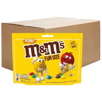 M&M’s Peanut Chocolate Funsize 175.5g (24 Packets)