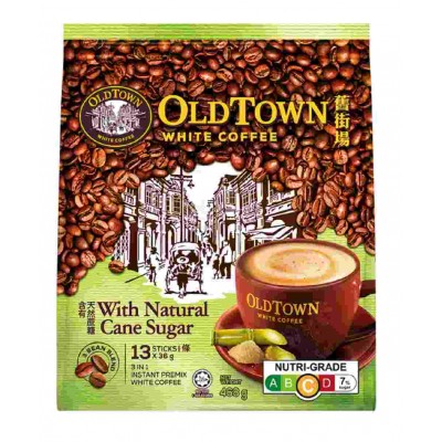 OldTown 3-in-1 White Coffee Cane Sugar  (13 Sachets) 36g