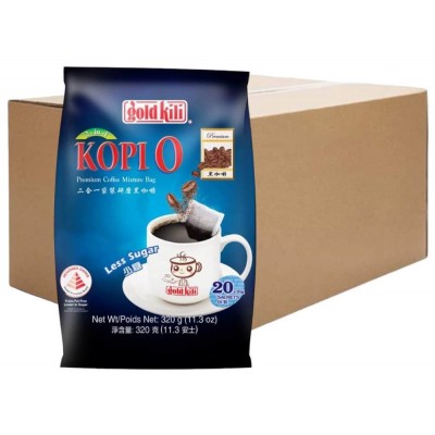 Gold Kili 2-in-1 Kopi O Less Sugar ( 24 Packs, 20 Bags Each )