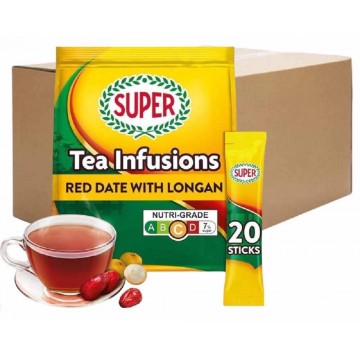 Super Red Date & Longan Tea ( 24 Packs, 20 Sachets Each )