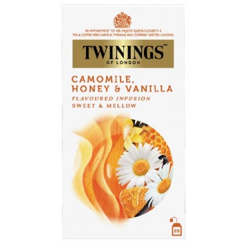 Twinings Camomile, Honey & Vanilla Fruit Infusion Tea In Enveloped ( 25 Bags )1.5g