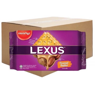 Munchy's Lexus Sandwich Calcium Crackers - Peanut Butter (12 packets) 190g