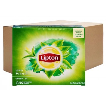 Lipton Green Tea (12 Boxes, 50 Bags Each) - Pre-Order