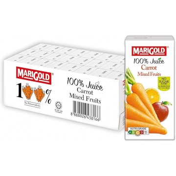Marigold 100% Carrot Mix Packet Juice 200ml 24's