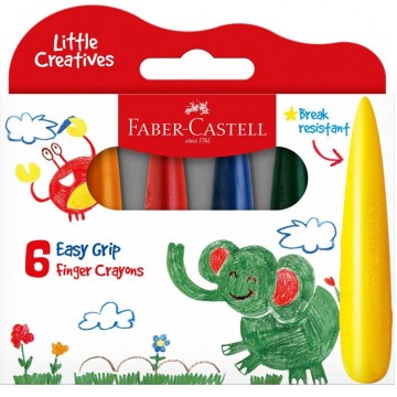 Faber-Castell Easy Grip Finger Crayon Set