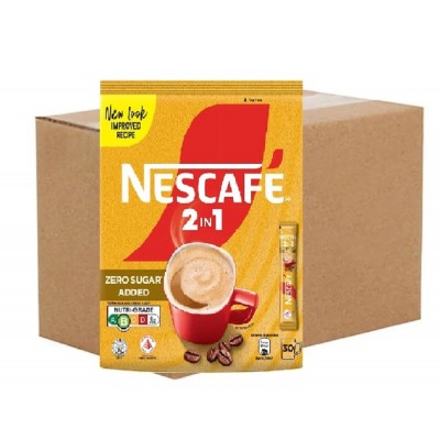 Nescafe 2-in-1 Zero Sugar Added Instant Coffee 8.5g (24 Packs, 30 Sachets Each)