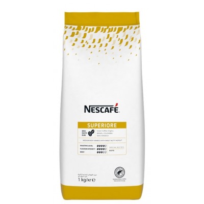 Nescafe Superiore Whole Roasted Coffee Beans 1KG (6 Packs)