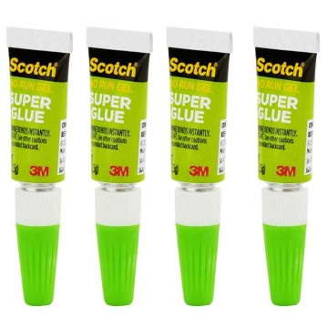 3M Scotch Single-Use Super Glue AD119 (Gel) 4'S