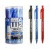 G'Soft W2 Retractable Semi Gel Ball Pen 0.7mm 25's - 1