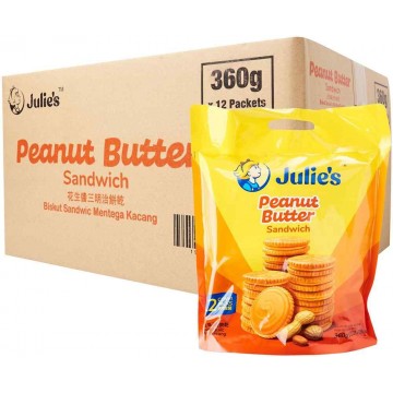 Julie's Peanut Butter Sandwich Biscuits (12 Packets) 360g