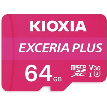 KIOXIA Exceria Plus microSD 4K Card 64GB w/SD Adapter