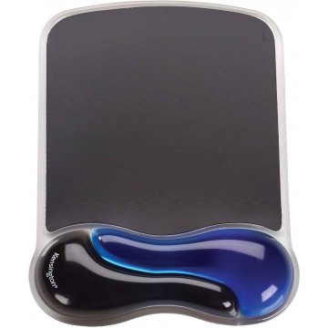 Kensington Duo Gel Mouse Pad Wrist Rest (Black/Blue)