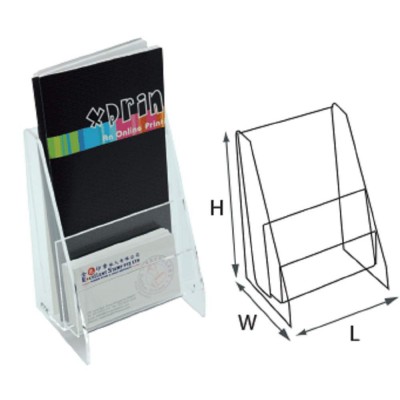 STZ Acrylic 2-Tier Brochure Holder DL Vertical STZ Acrylic 2-Tier Brochure Holder DL Vertical