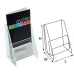 STZ Acrylic 2-Tier Brochure Holder DL Vertical - 1 STZ Acrylic 2-Tier Brochure Holder DL Vertical - 1