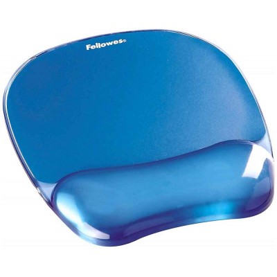 Fellowes Crystal Gel Mouse Pad Wrist Rest (20.2 x 23 x 1.5cm)