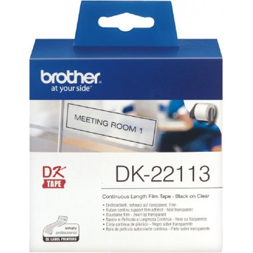 Brother DK-22113 Label Tape (62mm Clear Continuous Film) - Pre-Order Only