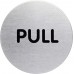 Self-Adhesive Stainless Steel Pictogram 65mm (Push, Pull) - 2