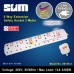 SUM 6-Way Portable Extension Socket Cable 6.0m with Neon and Surge Protector - 2