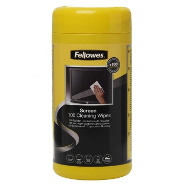 Fellowes Screen Cleaning Wipes 100'S