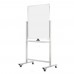 Mobile Magnetic Whiteboard (60 x 90cm) Aluminium Frame Double-Sided Vertical - With Installation - 1