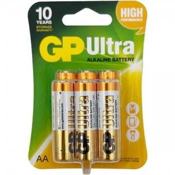 GP Ultra Alkaline Battery (AA, AAA) 6'S
