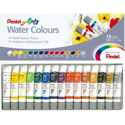 Pentel Water Colour 15 Colours Set