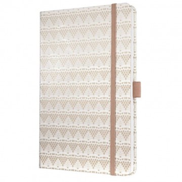 Sigel Jolie Hardcover Notebook A5 Lined Moccasin