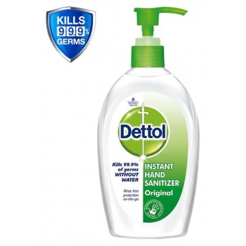 Dettol Original Instant Hand Sanitiser 200ml (Pump)