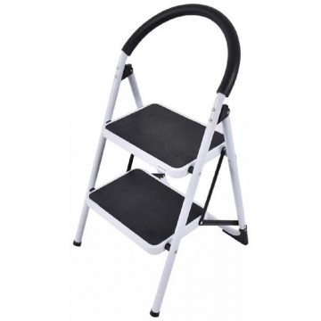 2-Step Foldable Steel Ladder w/Grip