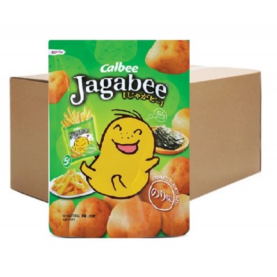 Calbee Jagabee Potato Sticks Seaweed 85g ( 12 packets )
