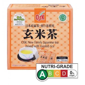 Osk Japanese Green Tea W/Roasted Rice ( 50 Bags ) 2g