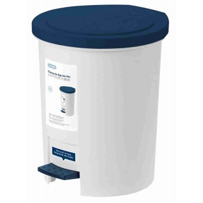 Plastic Round Step Pedal Waste Bin (243 x 233 x 281mm) 6L