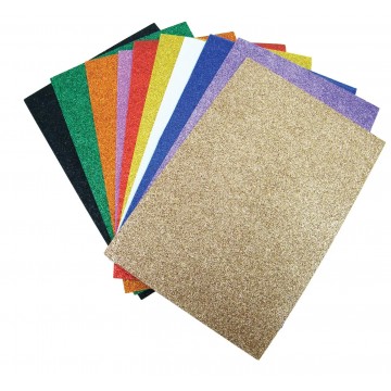 Eva Glitter Foam Sheet 10's A4