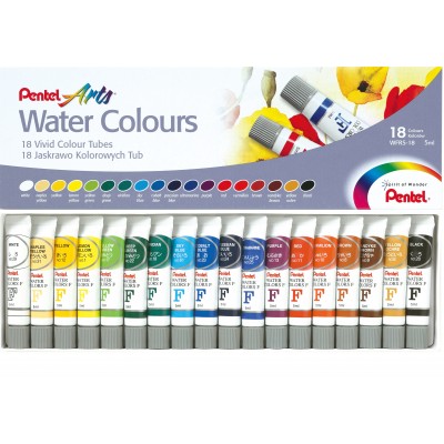 Pentel Water Colour 18 Colours Set