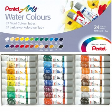 Pentel Water Colour 24 Colours Set