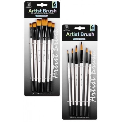 Paint Brush Nylon 6pcs Set