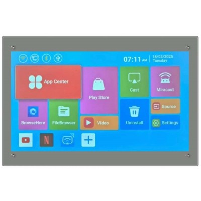 Magnetic Projection Glass Board w/Spacers (120 x 240cm) - With Installation