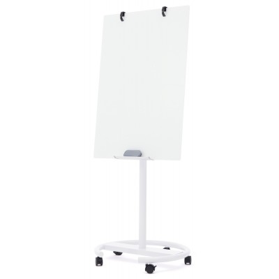 Adjustable Mobile Glass Board (60 x 90cm) Table Castor Wheel