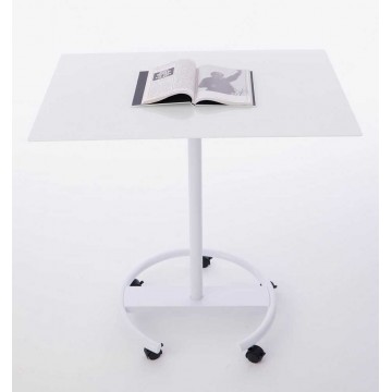 Adjustable Mobile Glass Board (60 x 90cm) Table Castor Wheel