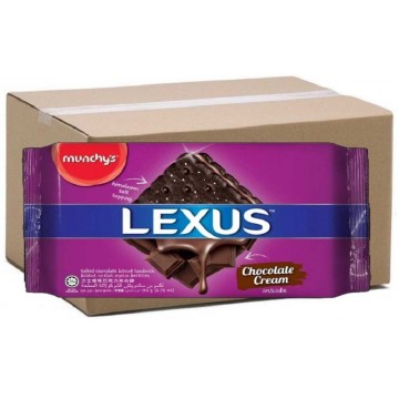 Munchy's Lexus Sandwich Calcium Crackers - Salted Chocolate (12 packets) 190g