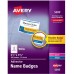 Avery Fabric Name Badge Labels 400'S (63.5 x 85.73mm) - 1