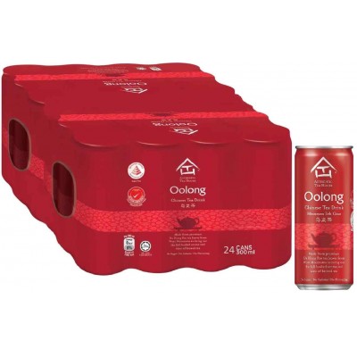 Authentic Tea House Da Hong Pao No Sugar Oolong Tea Can Drink (24 Cans) 300ml